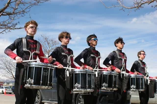 BGI snares warming up in Salt Lake City at the WGI Regional.