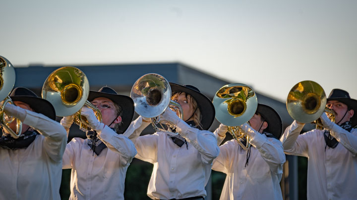 First picture of the Seattle performance of the Boise Gems Drum and Bugle Corps
